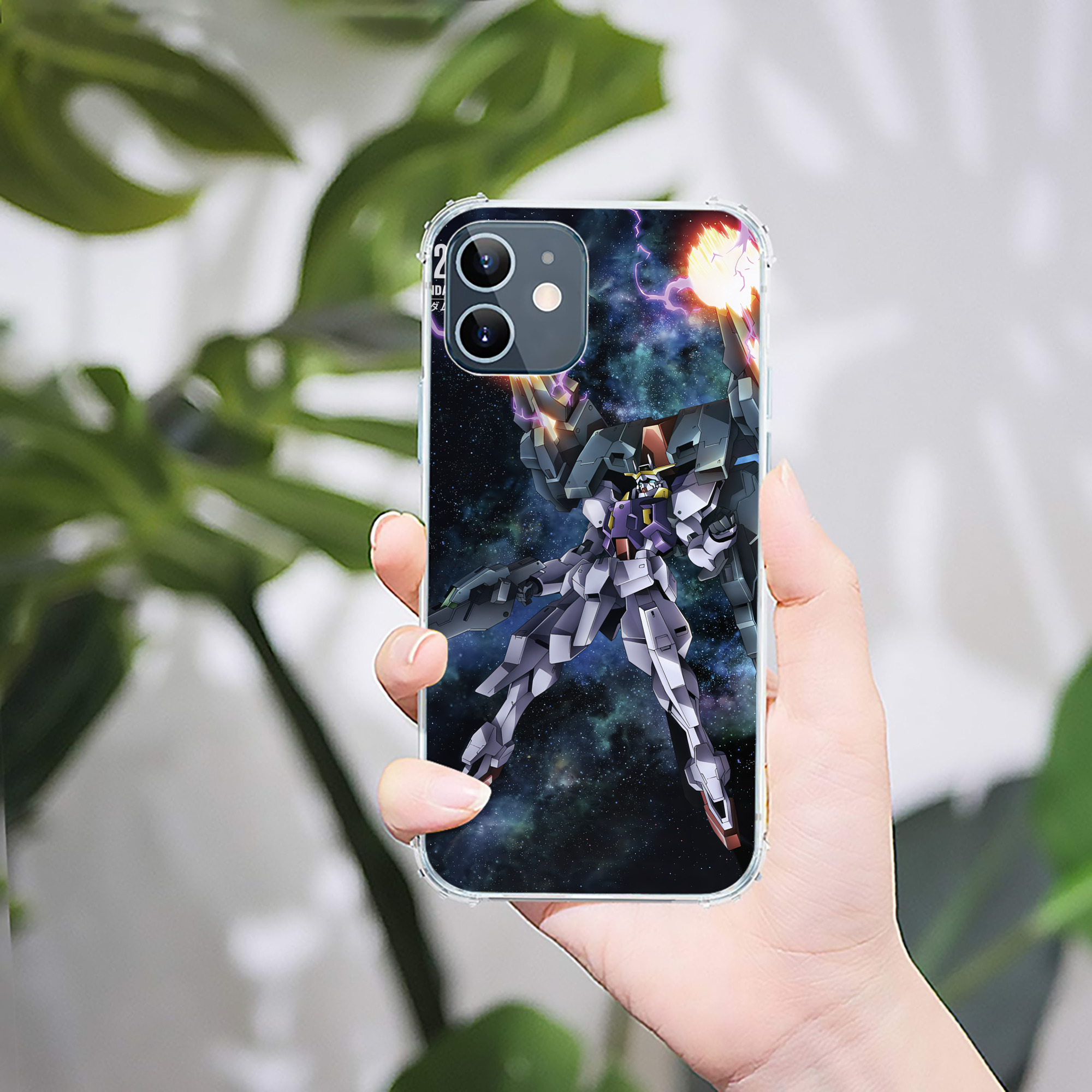 （画像用） 機動戦士ガンダム Mobile Suit Gundam 【iPhone 12シリーズ対応】透明スマホケース（クリアソフトケース）